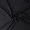 White on Black Fine Windowpane Plaid Italian Wool #32367 Fabric By The Yard - Wide shot