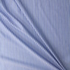 White on Light Blue Pinstripe Cotton Oxford Cloth #32374 Fabric By The Yard - Wide shot