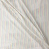 Primary Pinstripe on White Italian Cotton Shirting #32375 Fabric By The Yard - Wide shot