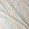 Primary Windowpane Plaid on White Italian Cotton Shirting #32376 Fabric By The Yard - Wide shot