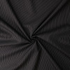 White on Black Narrow Pinstripe Cotton Poplin #32377 Fabric By The Yard - Wide shot