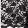Black Floral Reimbroidered Lace #32385 Fabric By The Yard