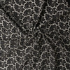 White on Black Rose Floral Cotton Eyelet #32397 Fabric By The Yard