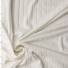 White Modal/Spandex Wide Fashion Rib Knit #32424 Fabric By The Yard