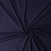 Navy Blue Rayon/Spandex 8x8 Fashion Rib Knit #32445 Fabric By The Yard - Wide shot