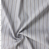 Navy, Sky, and Offwhite Vertical Stripe Marabella Stretch Linen/Viscose #32481 Fabric By The Yard