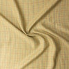 Tan, Sage, and Rust Plaid European Linen Twill #32493 Fabric By The Yard - Wide shot