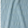 Sky and Mint Mini Check Gathered Stretch Seersucker #32512 Fabric By The Yard