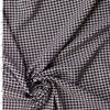 Blush and Black Grid Check Poly/Rayon Seersucker #32516 Fabric By The Yard