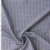 Navy and White Grid Check Poly/Rayon Seersucker #32518 Fabric By The Yard