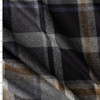Tan, Grey, and Black Oversized Plaid Brushed Wool Blend Melton #32545 Fabric By The Yard