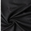 Black on Black Daisies Cotton Jaquard #32556 Fabric By The Yard