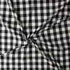 Black and White Buffalo Check Cotton Lawn #32560 Fabric By The Yard - Wide shot