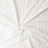 White Italian Dobby Stripe Cotton Lawn #32594 Fabric By The Yard - Wide shot