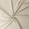 Khaki and Ivory Glen Plaid Italian Low Ripple Cotton Seersucker #32603 Fabric By The Yard - Wide shot