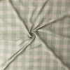 Olive, Taupe, Tan, and Ivory Multi Plaid Italian Cotton Seersucker #32609 Fabric By The Yard - Wide shot