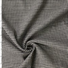 Black and Ivory Gingham Italian Stretch Midweight Cotton/Linen #32612 Fabric By The Yard