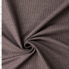 Indigo and Mocha Vertical Lines 8oz Heavyweight Brushed Ribbed Italian Cotton #32635 Fabric By The Yard