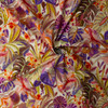 Painterly Wonderland Floral on Ivory Italian Stretch Cotton Sateen #32651 Fabric By The Yard - Wide shot