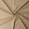 Taupe Antique Flowers on Tan Italian Cotton Flannel #32672 Fabric By The Yard - Wide shot