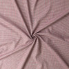 Wine and Navy Micro Houndstooth Plaid Italian Cotton Flannel #32678 Fabric By The Yard - Wide shot