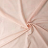 Blush and White Japanese Cotton/Tencel 1/4” Gingham #32695 Fabric By The Yard - Wide shot