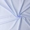 Sky Blue and White Japanese Cotton/Tencel 1/4” Gingham #32696 Fabric By The Yard - Wide shot