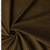 Offwhite on Brown Pin Dots Japanese Pinwale Corduroy from Hokkoh #32700 Fabric By The Yard