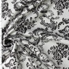 Black on White Scrollwork Italian Stretch Jaquard #32801 Fabric By The Yard