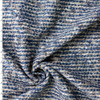 Teal, Black, and Offwhite Cotton Blend Tweed #32933 Fabric By The Yard