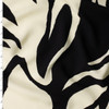 Ivory and Black Brushstroke Floral Silhouettes Viscose Challis #32938 Fabric By The Yard