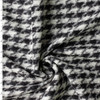 Grey and Black Oversized Houndstooth Boiled Wool  #32976 Fabric By The Yard