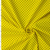 Black on Yellow Polka Dots Cotton Poplin #32982 Fabric By The Yard