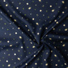 Ivory Blossom Branches on Navy 2.9oz. Cotton Poplin #32986 Fabric By The Yard - Wide shot