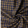 Tan and Navy Houndstooth Boiled Wool Sweater Knit #33014 Fabric By The Yard