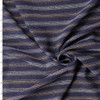 Navy, Tan, and Grey Horizontal Stripe Wool Jersey #33015 Fabric By The Yard