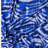 Blue Abstract Animal Print Stretch Athletic Knit #33027 Fabric By The Yard