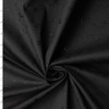 Black on Black Dainty Floral Italian Cotton Eyelet #33047 Fabric By The Yard