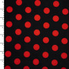 Red on Black Polka Dot Stretch ITY