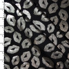 Metallic Silver Lip Print on Black