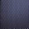 White on Navy Blue Polka Dot Double Brushed Poly