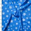 White Stars on Sky Blue 4-Way Stretch Nylon/Lycra