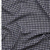 Black and White Basket Weave Print Liverpool Knit Fabric By The Yard