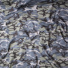Grey Camouflage Stretch Midweight French Terry Fabric By The Yard - Wide shot