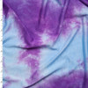 Bright Purple and Sky Blue Tie Dye Lightweight Stretch Rayon Jersey Knit Fabric By The Yard