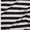Black and White Striped Stretch ITY Fabric By The Yard