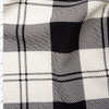 Large Black and White Plaid Brick Textured Double Knit Fabric By The Yard