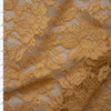 Gold Floral Corded Lace Fabric By The Yard