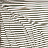 Olive on Offwhite Pencil Stripe Stretch Modal Jersey Knit Fabric By The Yard - Wide shot
