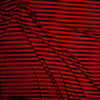 Cali Fabrics Blue, Red, and Turquoise Stripe Stretch Rayon Jersey Knit  Fabric by the Yard